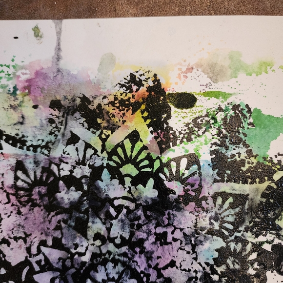 HANDCRAFTED Abstract Frame Painting HANDPAINTED Artwork HANDMADE Wall Art Decor - Picture 11 of 17